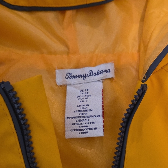 Tommy Bahama Yellow Raincoat for Kids - Picture 2 of 5